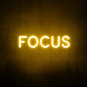"Focus" Neon Sign