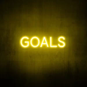 "Goals" Neon Sign